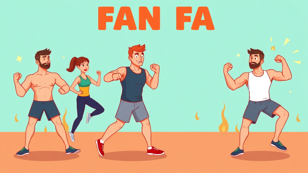 체지방 감소와 근육 유지, 공복 운동으로 두 마리 토끼 잡기 (cartoon 스타일)