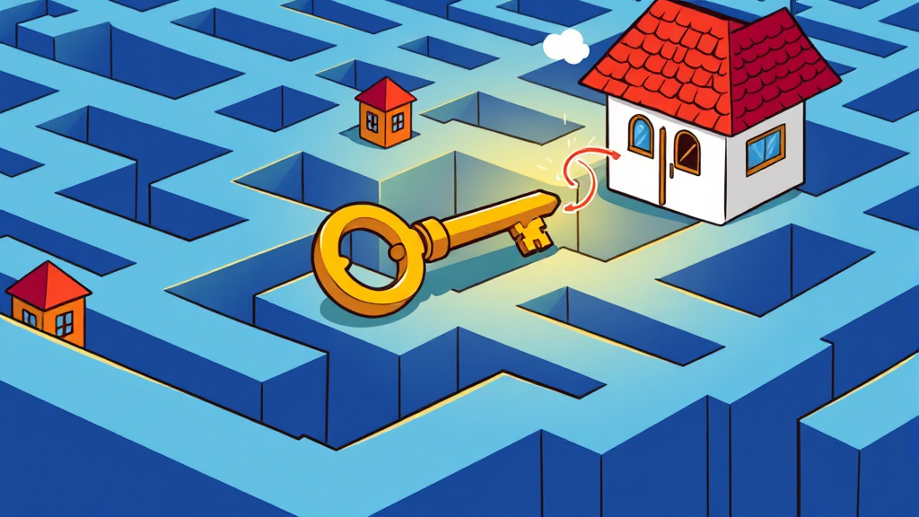 금리 인하 노하우 (cartoon 스타일)