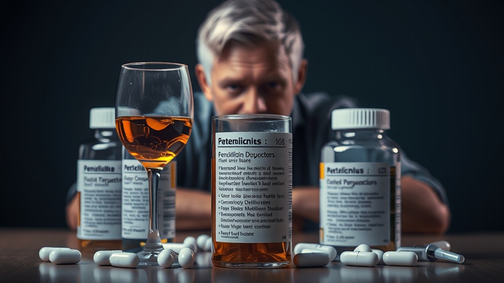 술 마시면 나타나는 부작용 (realistic 스타일)