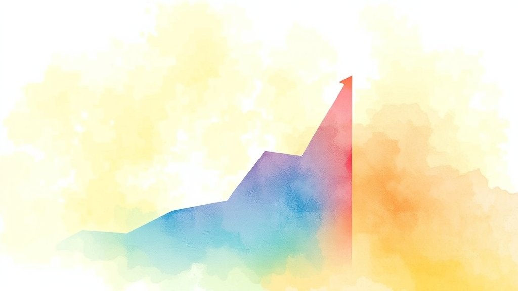 수익성 극대화 전략: 핵심은 트래픽! (watercolor 스타일)