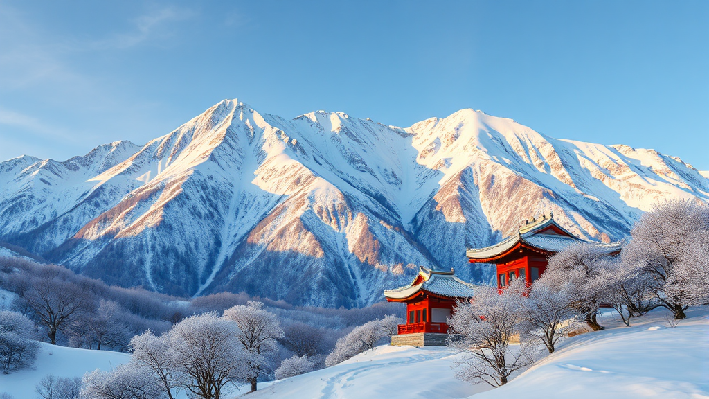 태백산국립공원 탐방 (realistic 스타일)