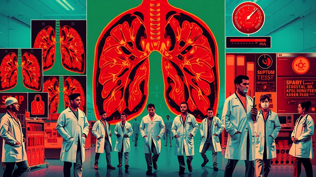 폐렴 진단, 어떤 검사를 받을까요? (popart 스타일)