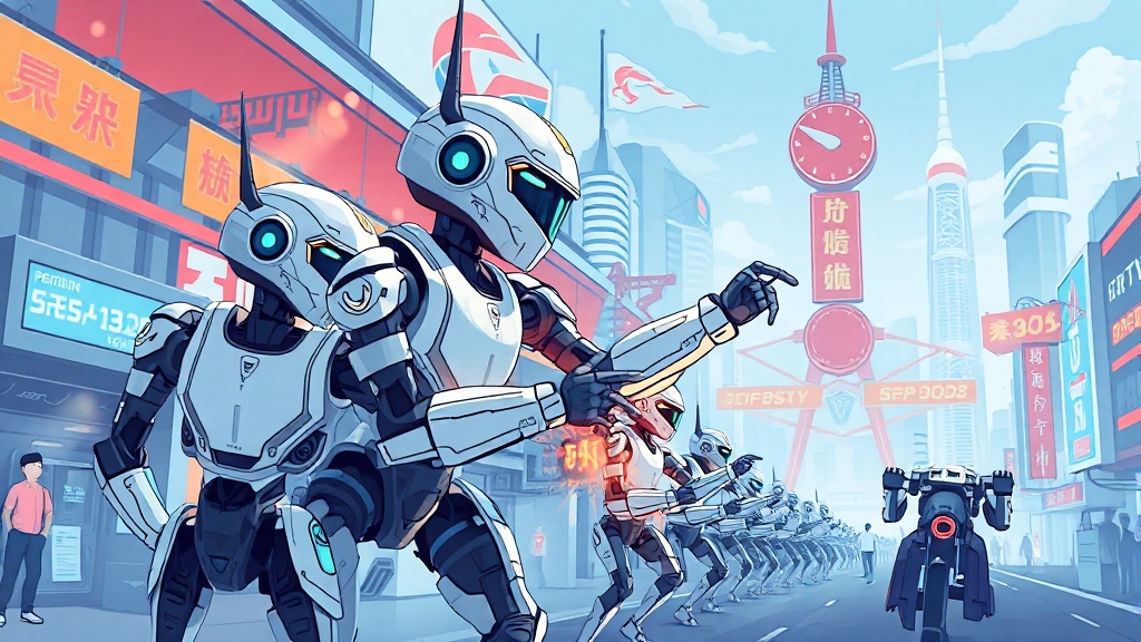 로봇 군단 개요 및 역할 (illustration 스타일)