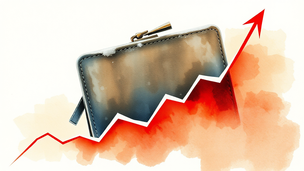 과거 스태그플레이션 사례와 현재의 위험성 (watercolor 스타일)