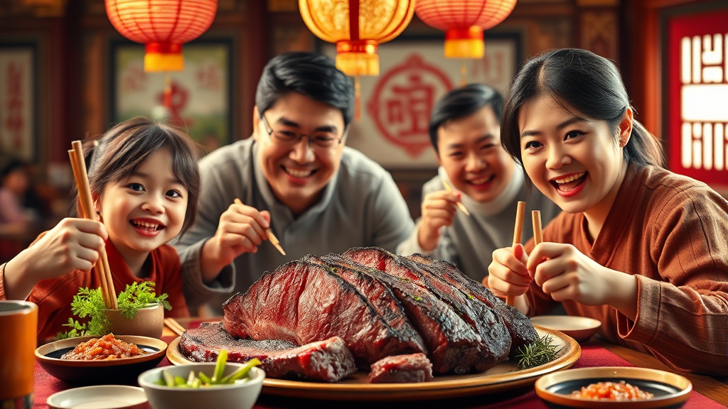 설 명절 한우 할인 개요 (realistic 스타일)