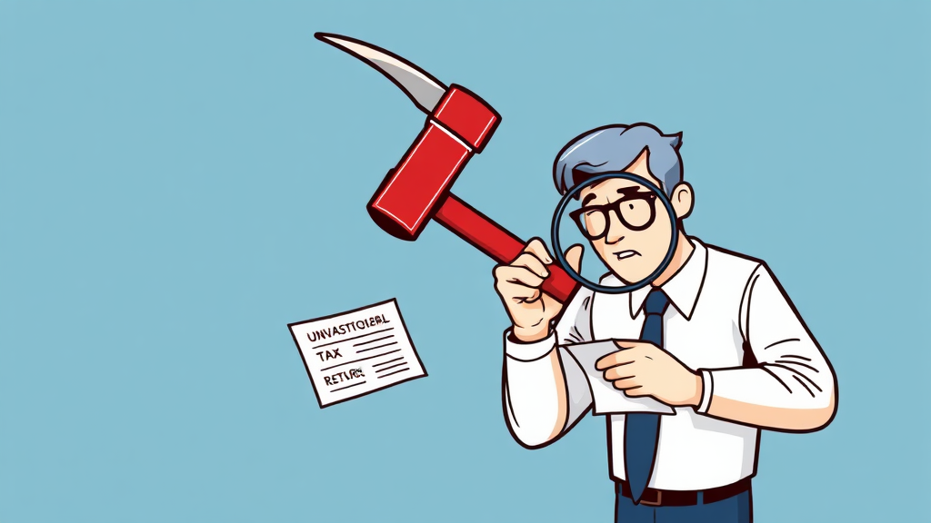 불성실 신고 주의 (illustration 스타일)