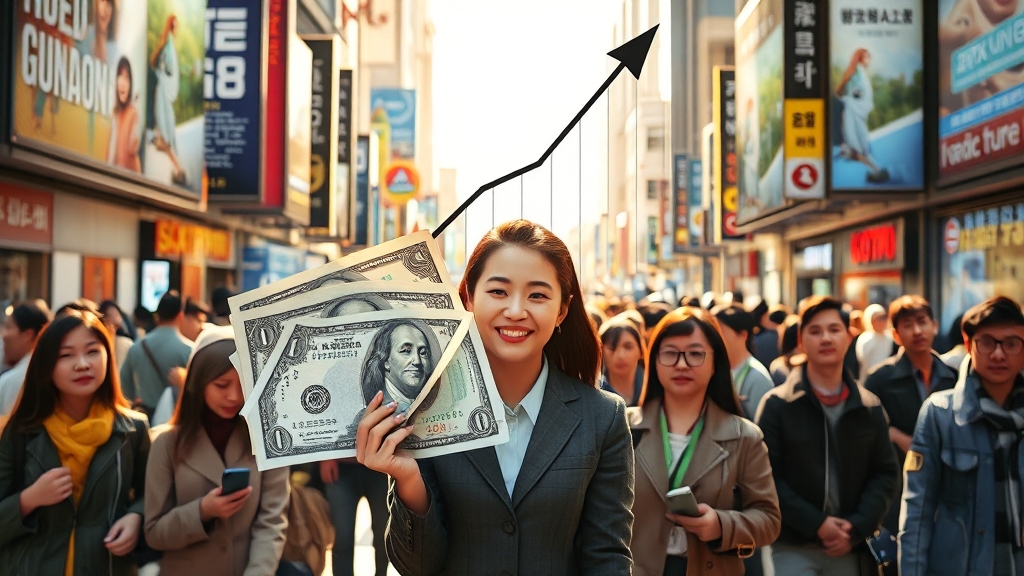 소비쿠폰 관련주 및 시장 동향 (realistic 스타일)