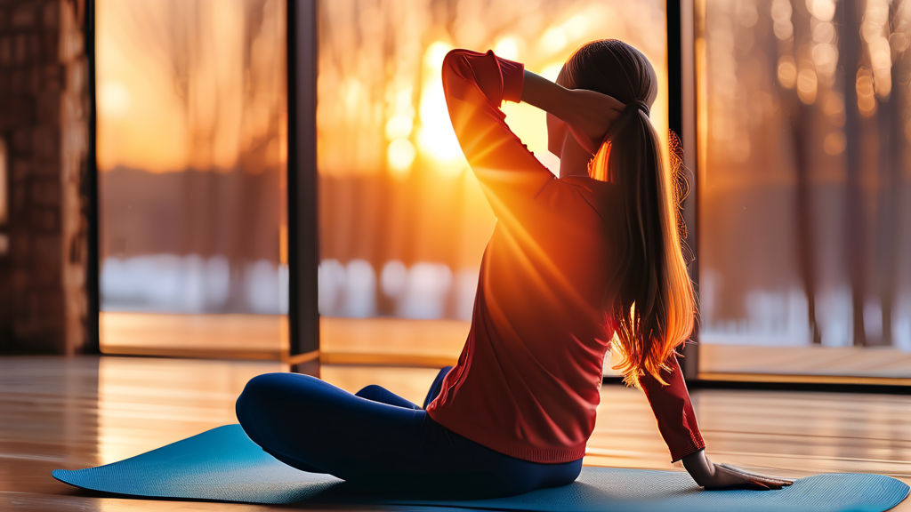 일상 속 거북목 예방: 건강한 습관 만들기 (realistic 스타일)