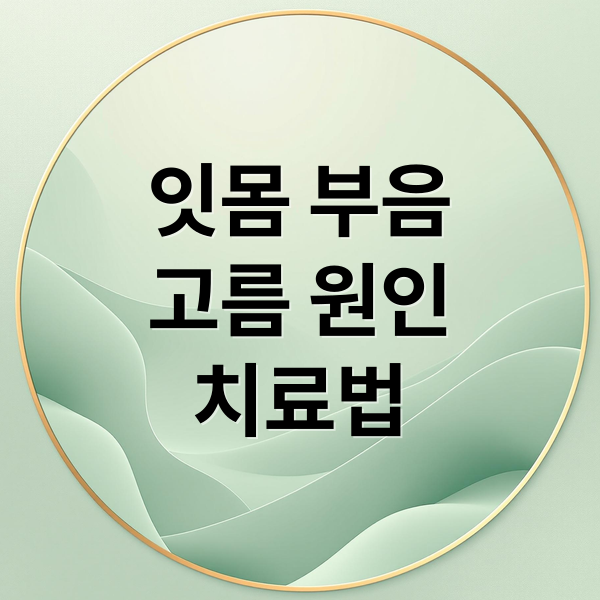 잇몸 부음
고름 원인
치료법 (잇몸부엇을때 터트리기)