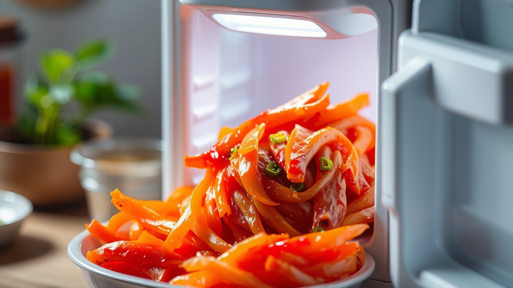 김치 맛 지키는 핵심 기술 (realistic 스타일)