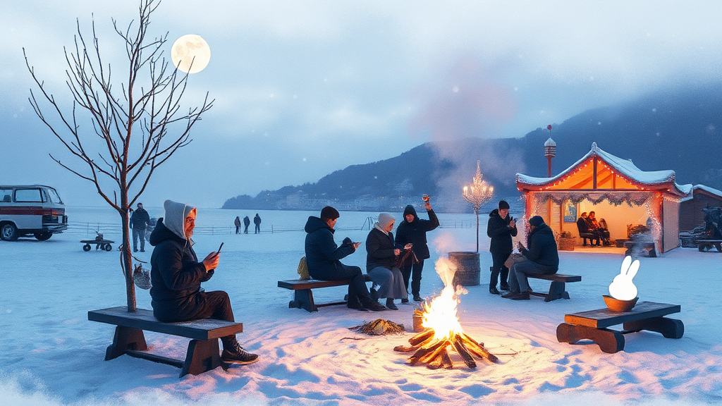 다채로운 프로그램: 음악, 공연, 체험까지 (watercolor 스타일)