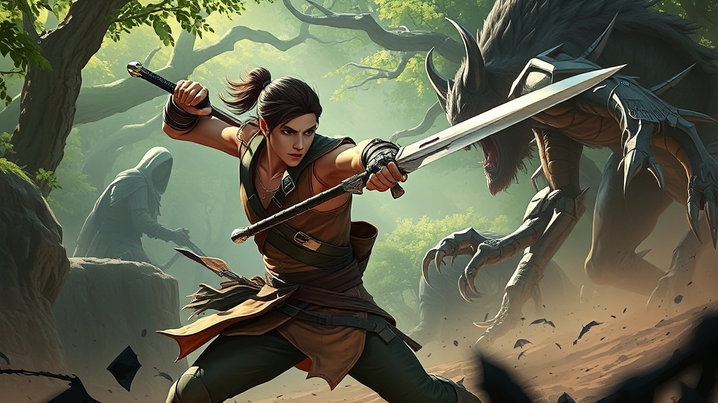 호쾌한 액션 전투 (realistic 스타일)