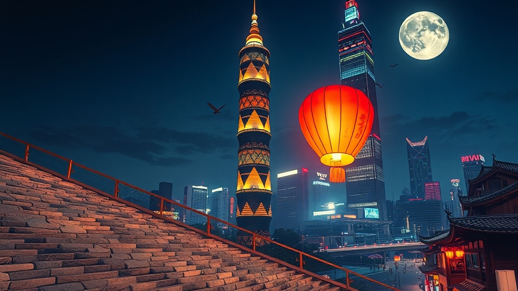 대만 여행, 설레는 시작 (realistic 스타일)