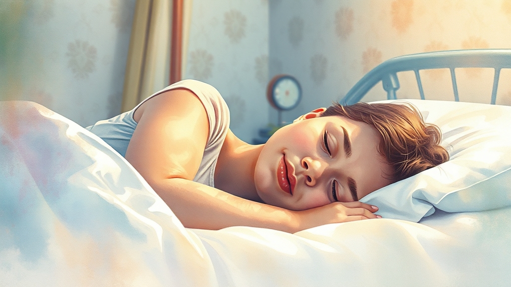 코골이 예방 및 관리 (watercolor 스타일)