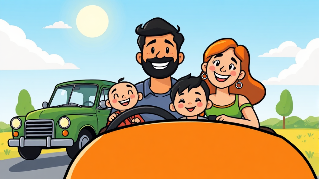 노후경유차 조기폐차, 왜 해야 할까요? (cartoon 스타일)