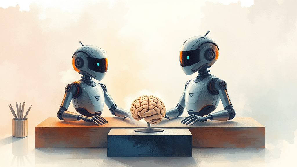 클로드 vs 챗GPT: 차이점 비교 (watercolor 스타일)