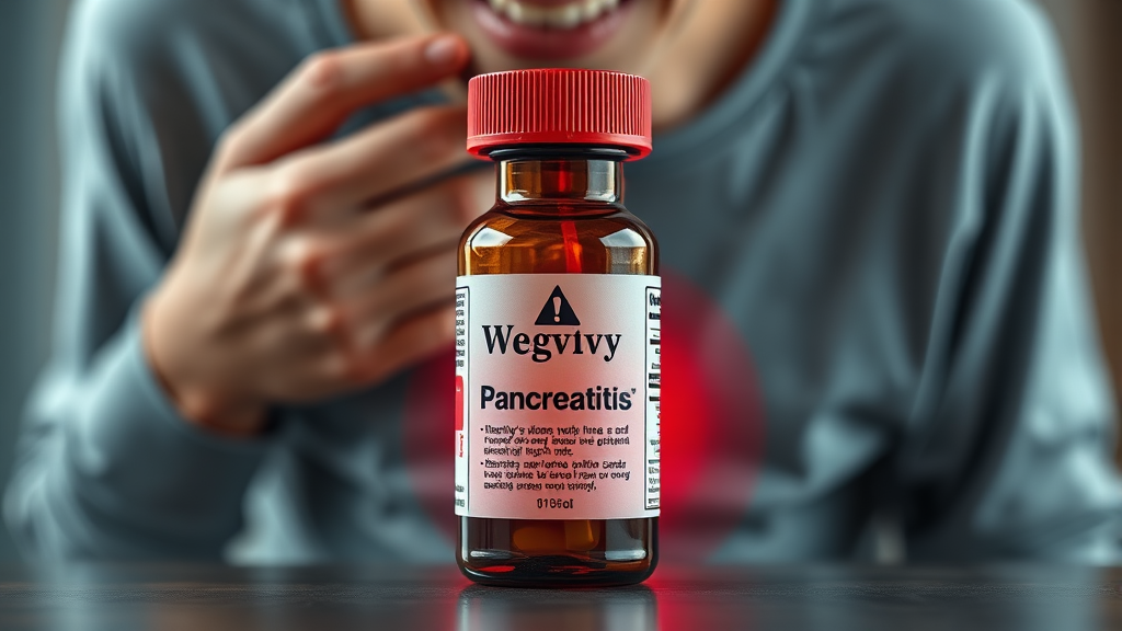 위고비의 흔한 부작용과 주의사항 (realistic 스타일)