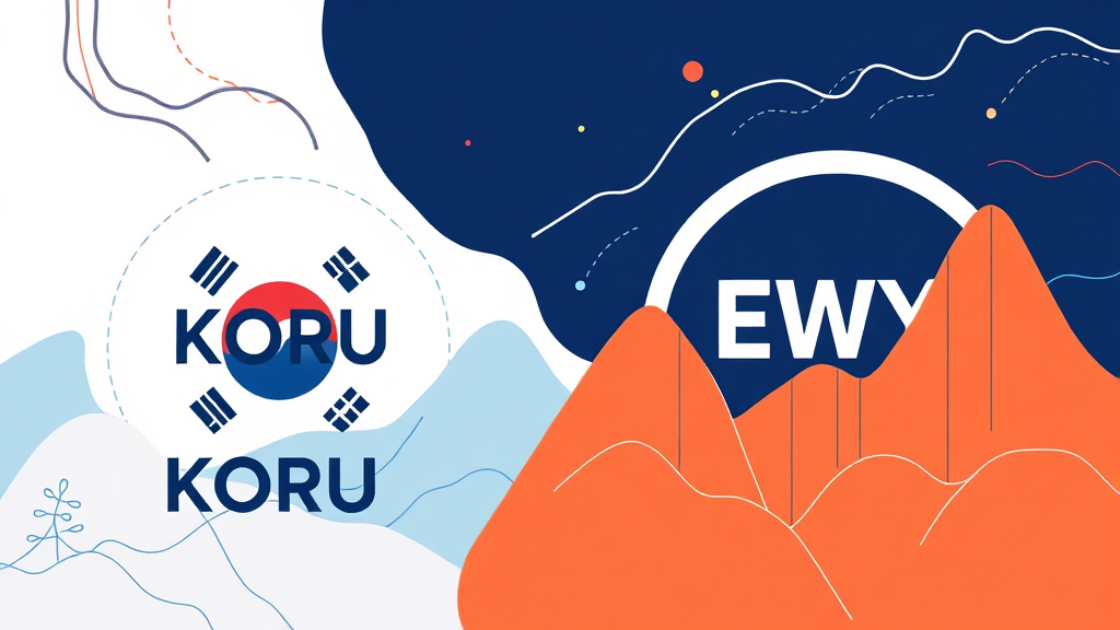 KORU ETF와 EWY ETF 투자, 이것만은 알고 투자하자 (illustration 스타일)