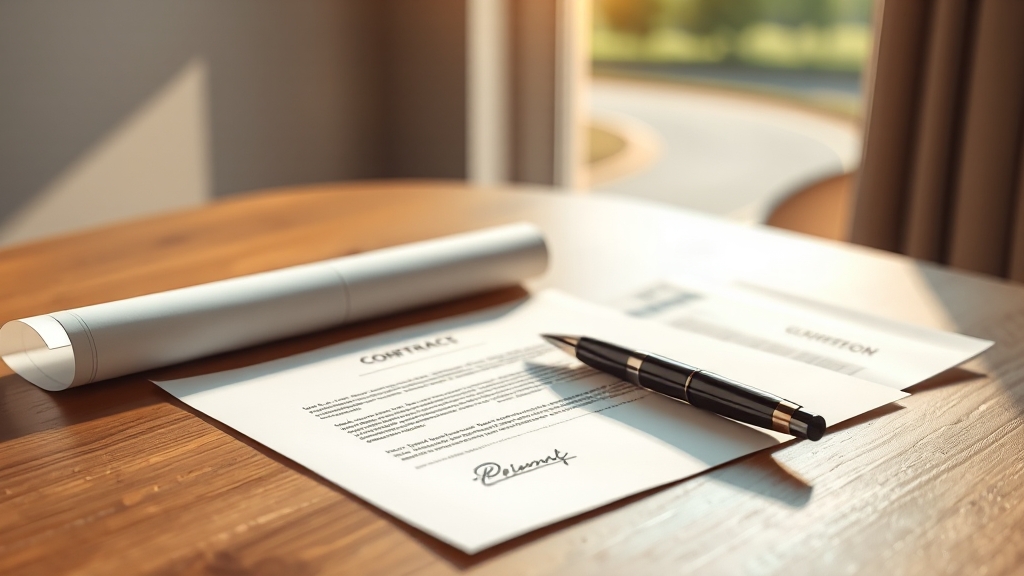 토지사용승낙서 작성 시 필수 확인 사항 (realistic 스타일)