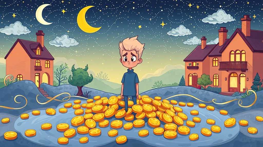 돈 꿈, 길몽과 흉몽 구분법 (cartoon 스타일)