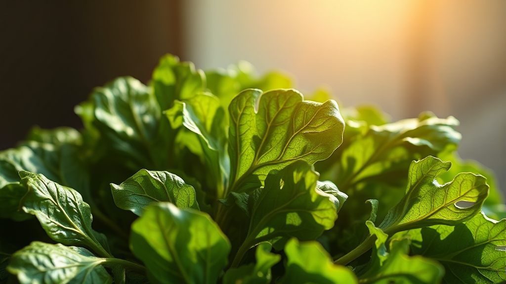 시금치, 뼈를 튼튼하게 만드는 튼튼이! (realistic 스타일)