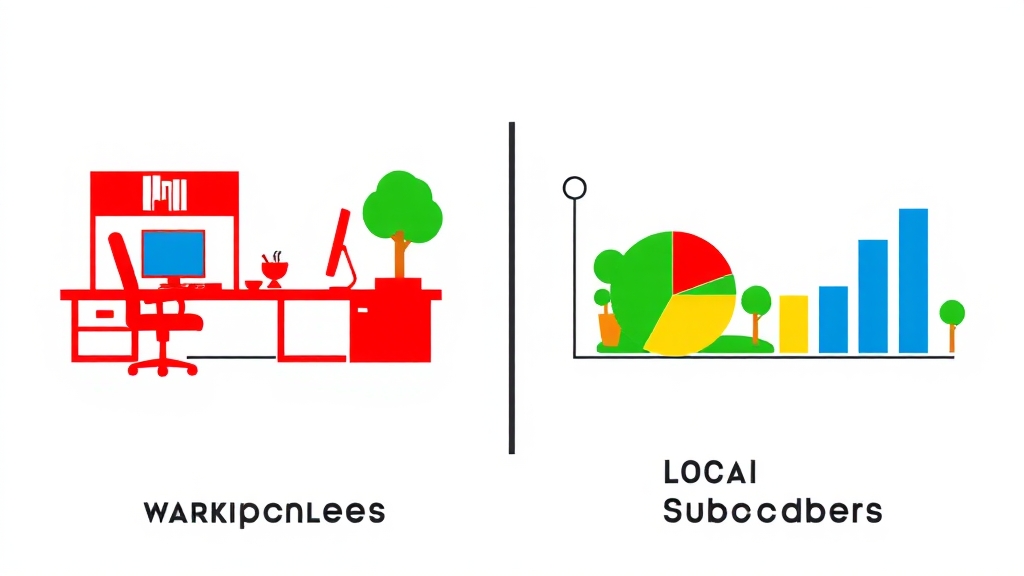 직장 vs 지역 가입자 차이 (popart 스타일)