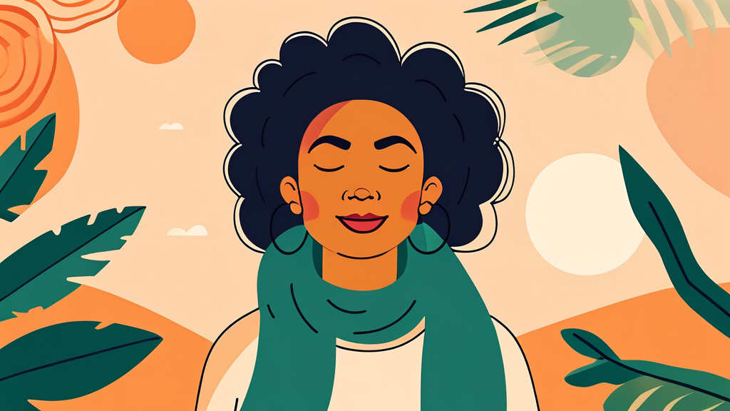 갱년기 건강, 식단 외 고려할 점 (illustration 스타일)