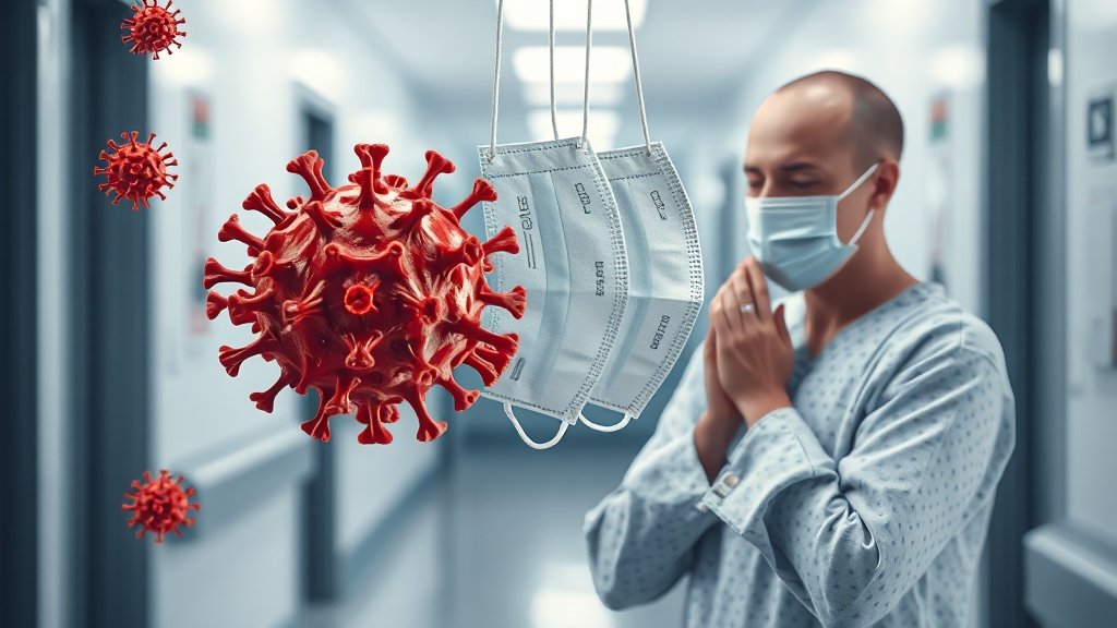 독감 바이러스 종류별 특징 (A형/B형) (realistic 스타일)