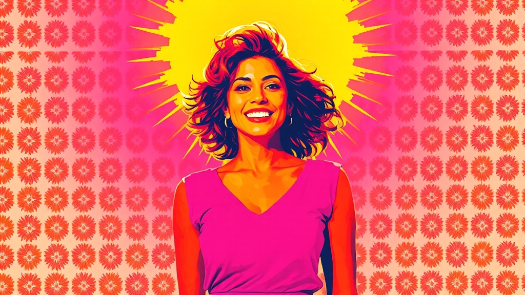 ENFP 여자의 핵심 매력과 성격 (popart 스타일)