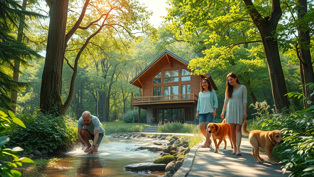 데미샘휴양림 이용 장점 (realistic 스타일)