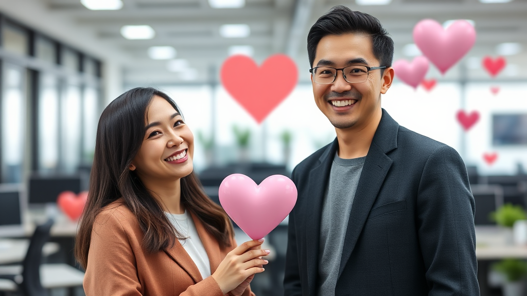 기업의 만남 주선 프로그램 소개 (realistic 스타일)