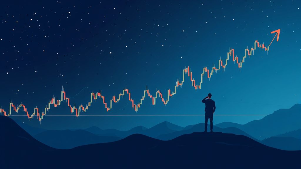 변동성 장세, 야간선물로 기회를 잡는 전략 (illustration 스타일)