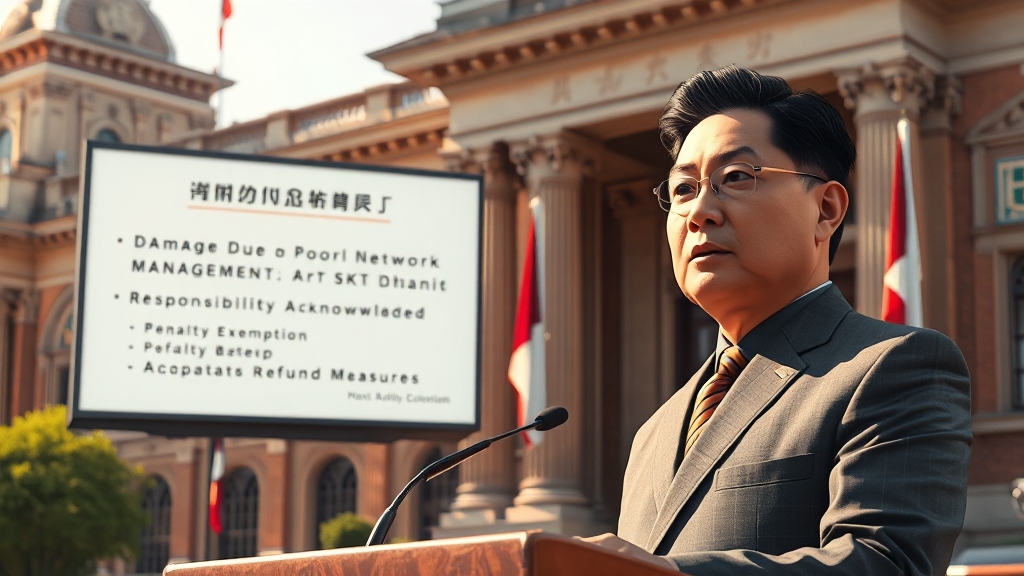 정부 입장 및 조사 결과 (realistic 스타일)