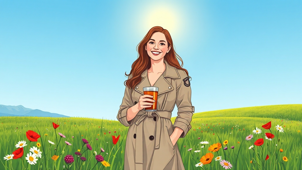 링티, 건강한 습관의 시작! (illustration 스타일)