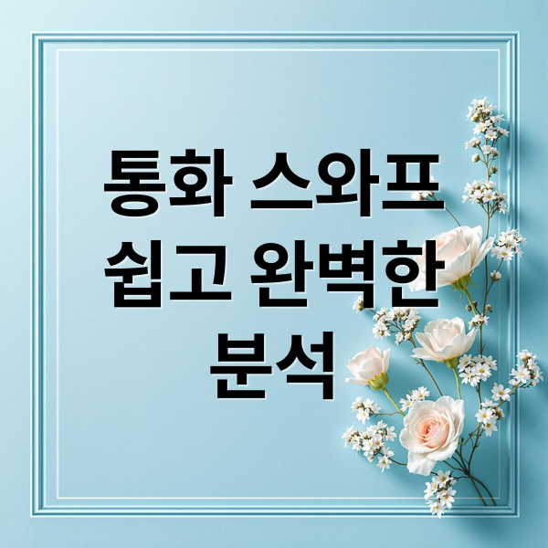 통화 스와프
쉽고 완벽한
분석 (통화 스와프 개념 역사 효과 한국사례)