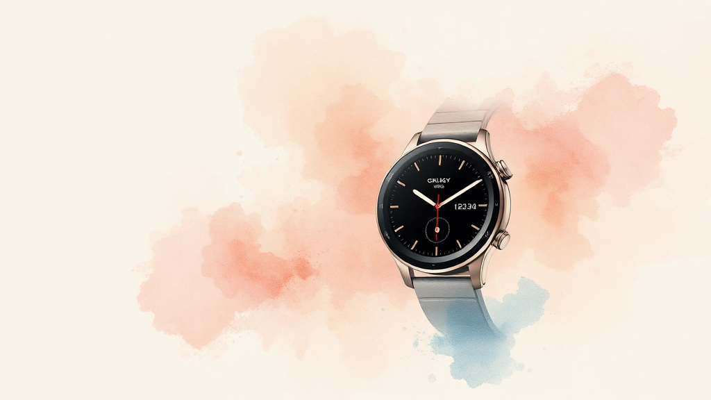 워치7: 건강 관리 & 피트니스 기능 (watercolor 스타일)