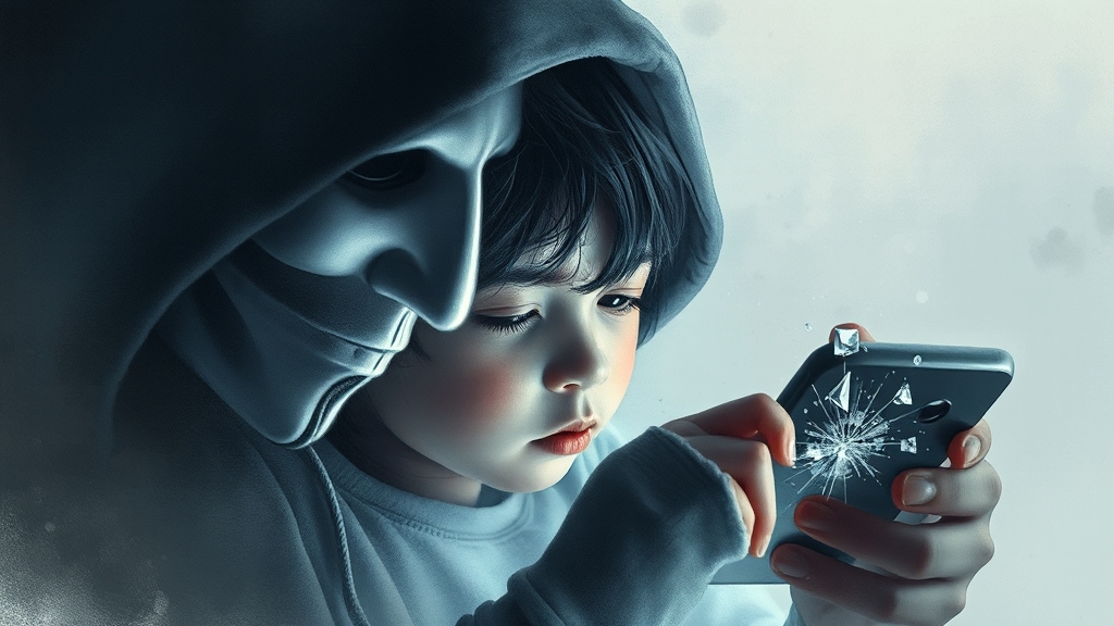 사이버 불링이란? (watercolor 스타일)