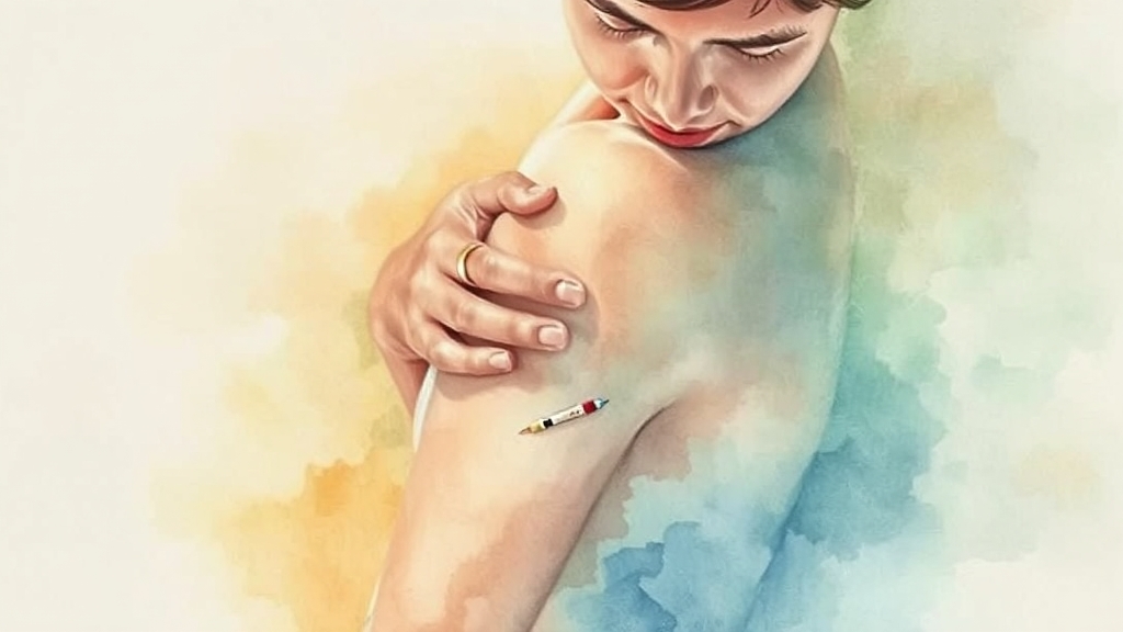 파상풍 주사 부작용과 대처법 (watercolor 스타일)