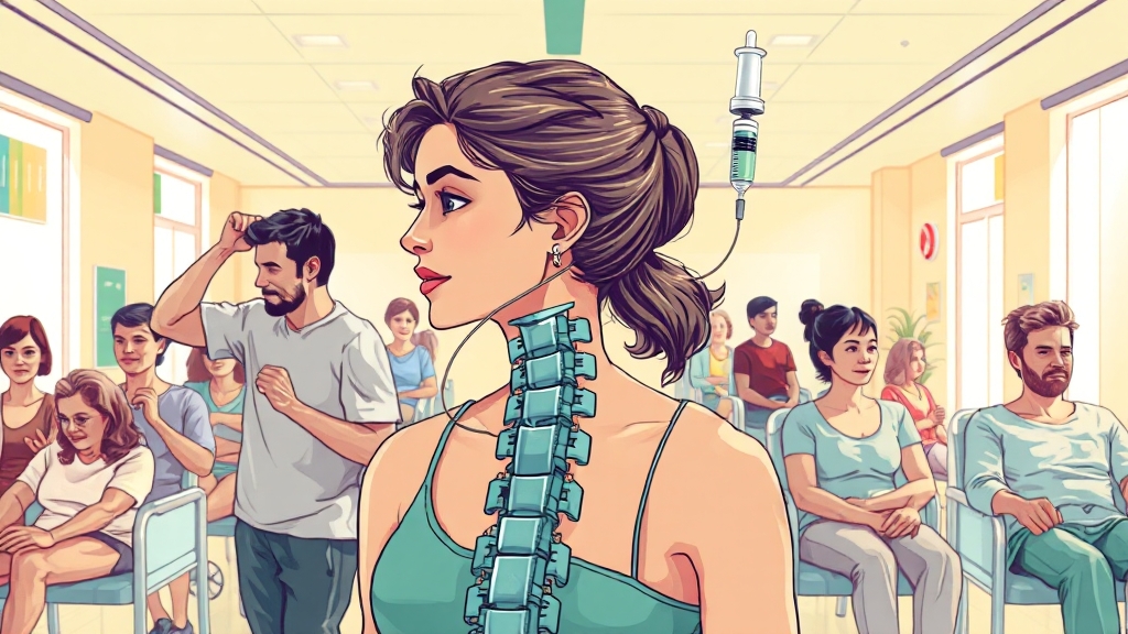 척추압박골절 치료법 (illustration 스타일)