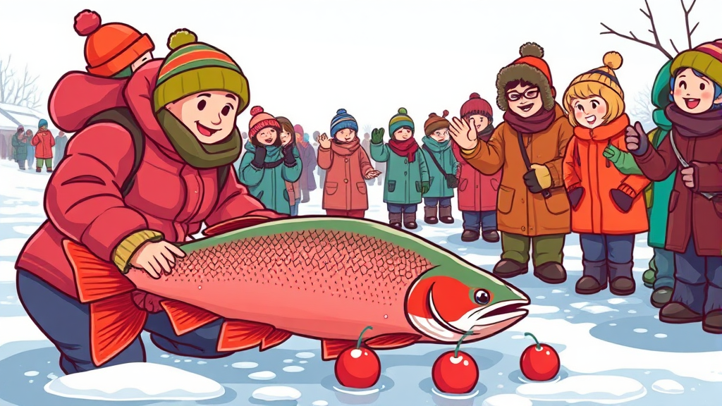 산천어축제 기본 정보 (cartoon 스타일)