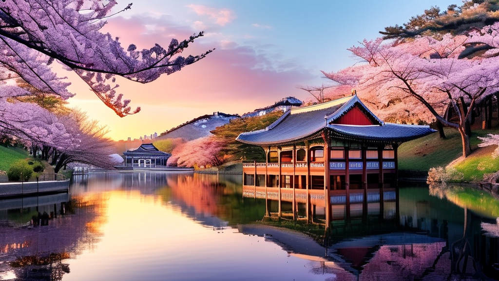 서울 벚꽃 명소 추천: 숨겨진 보석 찾기 (realistic 스타일)