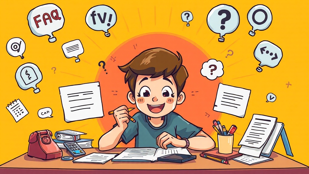 FAQ 및 문의처 (cartoon 스타일)