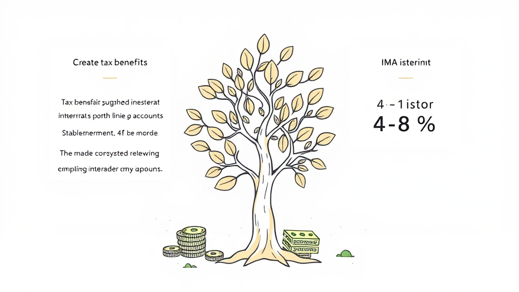 IMA 계좌 vs ISA: 차이점 비교 분석 (illustration 스타일)