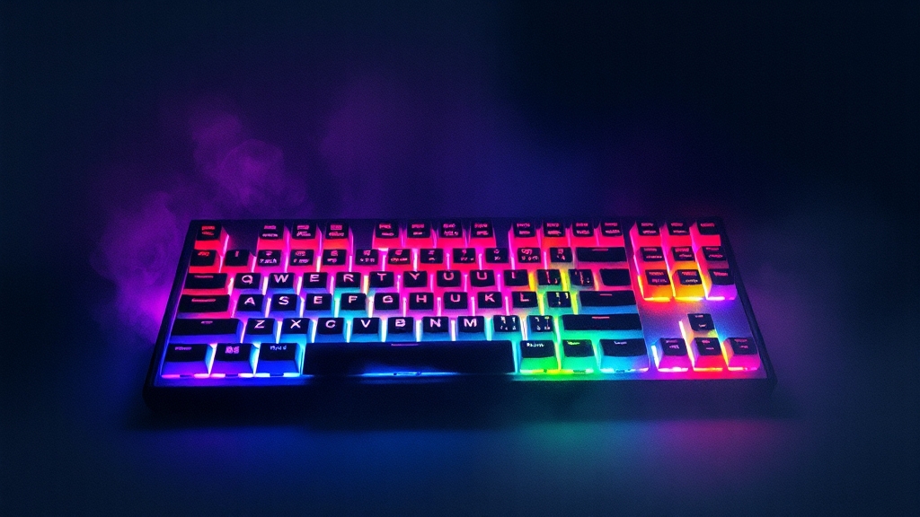 RGB 백라이트 및 커스터마이징 (watercolor 스타일)