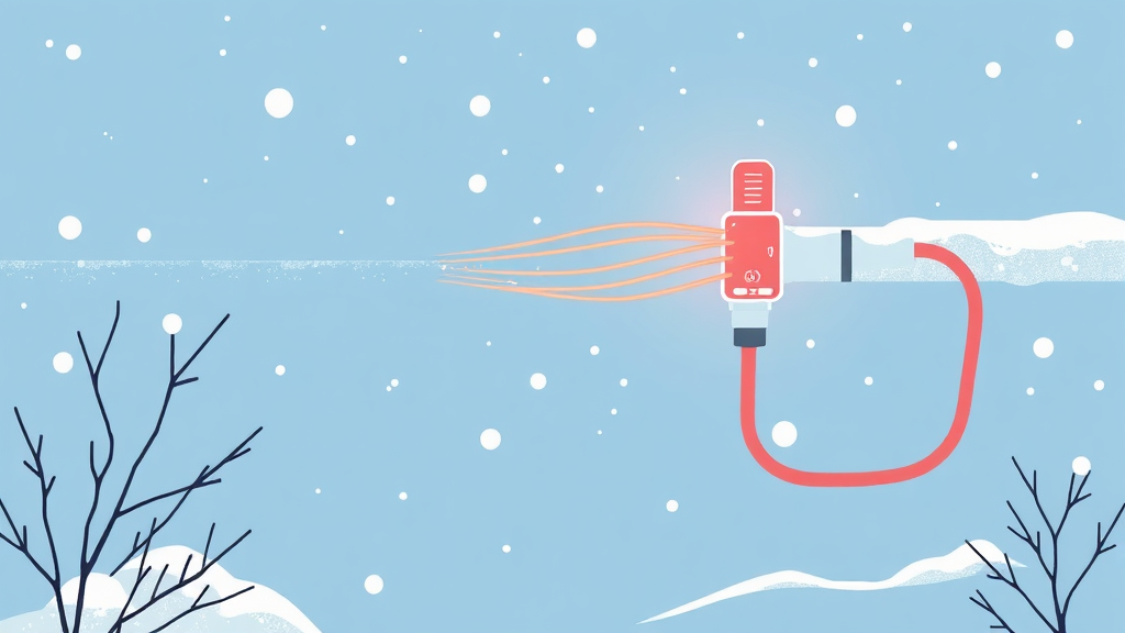 열선 센서, 겨울철 필수템 (illustration 스타일)