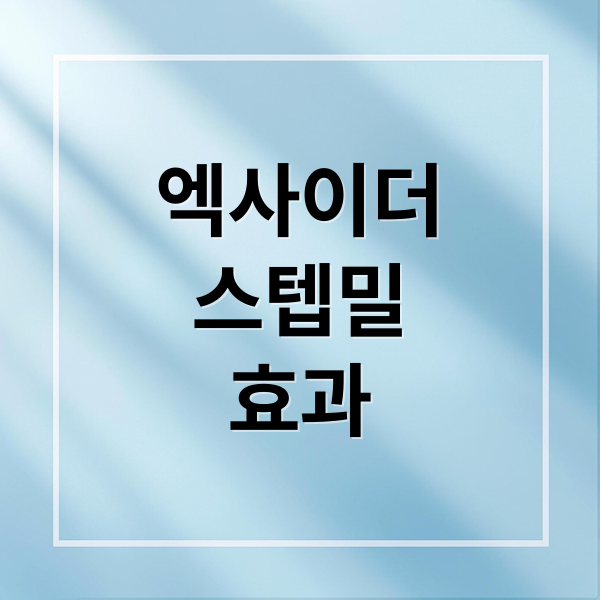 엑사이더
스텝밀
효과 (엑사이더 천국의계단 스텝밀)