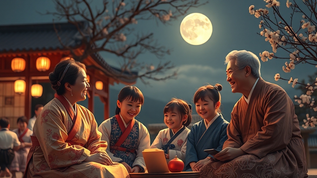 가족·친척에게 따뜻한 인사를 (realistic 스타일)