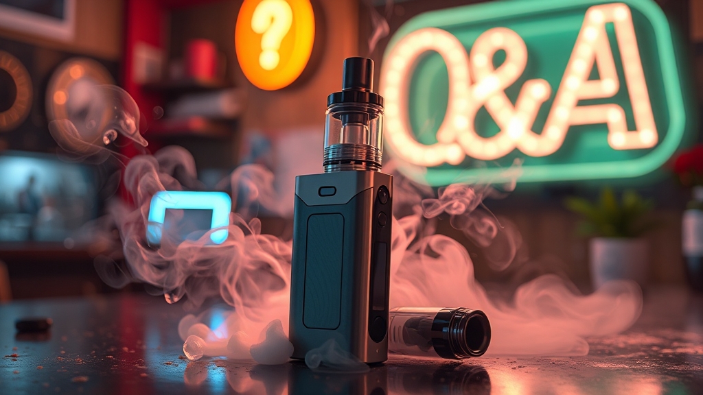 전자담배 관련 Q&A (realistic 스타일)