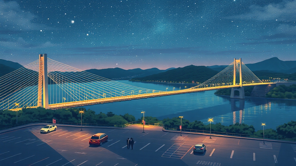 주차, 운영 시간, 꿀팁 정보 (illustration 스타일)