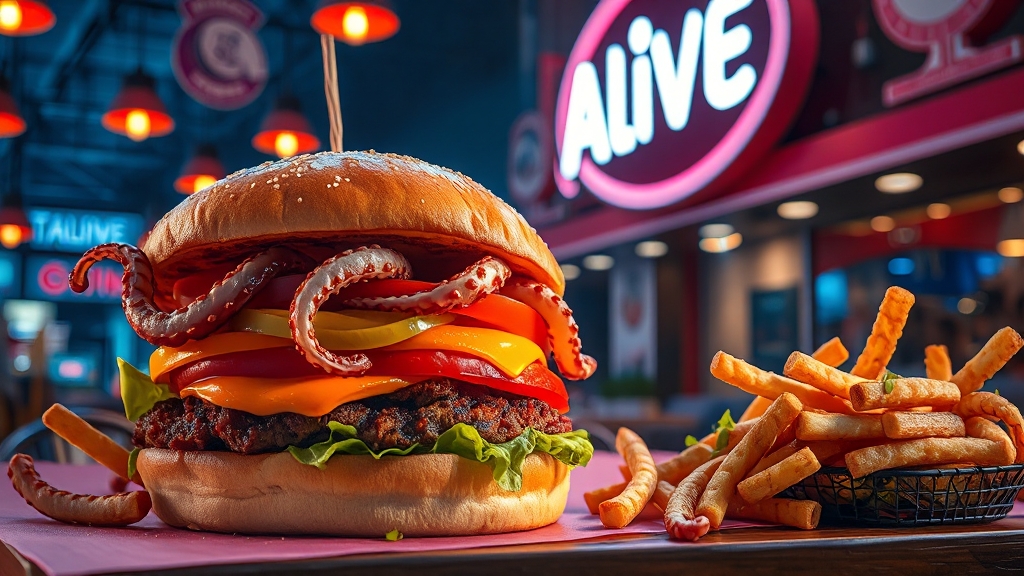 롯데리아, 시장 경쟁력은? (realistic 스타일)